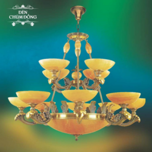 ĐÈN CHÙM ĐỒNG 010/8+4