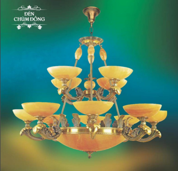 ĐÈN CHÙM ĐỒNG 010/8+4