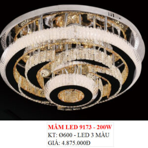 Đèn Ốp Trần Pha Lê Led 9173