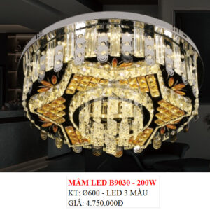 Đèn Ốp Trần Pha Lê Led B 9030 200w