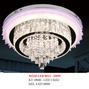 Đèn Ốp Trần Pha Lê Led 8013 200w