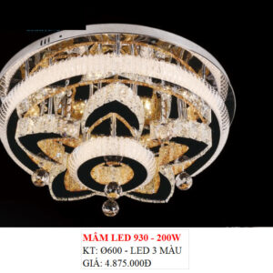 Đèn Ốp Trần Pha Lê Led 930 200w