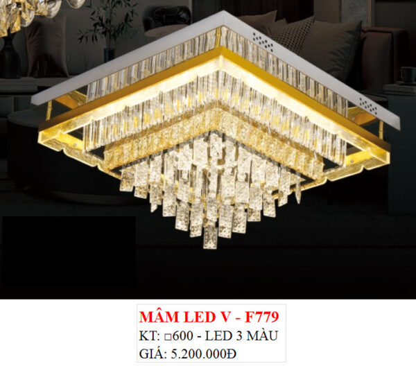 Đèn Ốp Trần Pha Lê Led VF 779