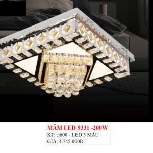Đèn Ốp Trần Pha Lê Led 9331 200W