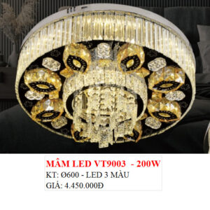 Đèn Ốp Trần Pha Lê Led VT 9003 200w
