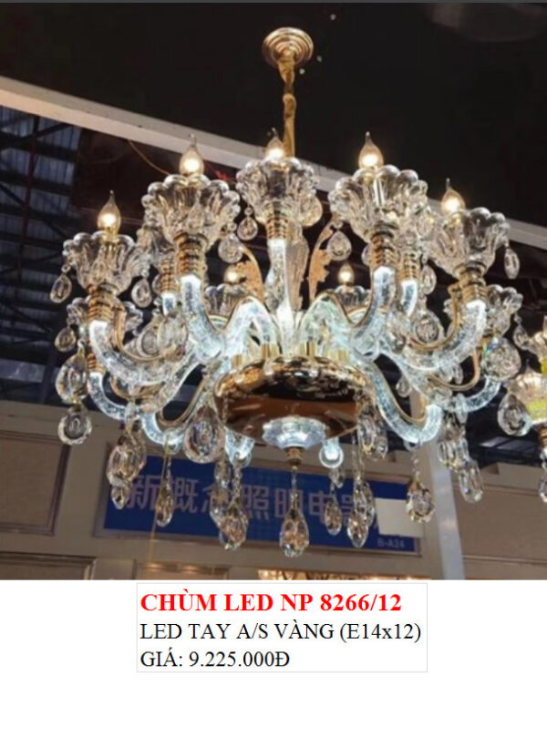 Đèn Chùm Pha Lê V 8266/12
