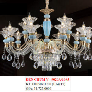 Đèn Chùm Pha Lê V 9020A/10+5