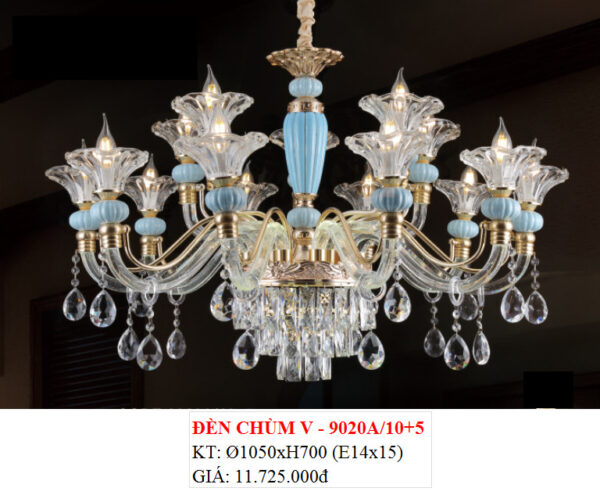 Đèn Chùm Pha Lê V 9020A/10+5
