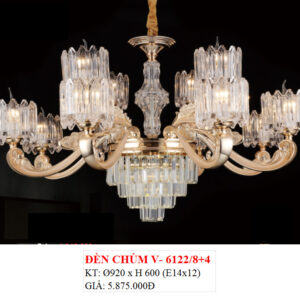 Đèn Chùm Pha Lê V 6122/8+4