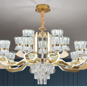 Đèn chùm 18 tay LED hiện đại - EH 1038/18 xi vàng