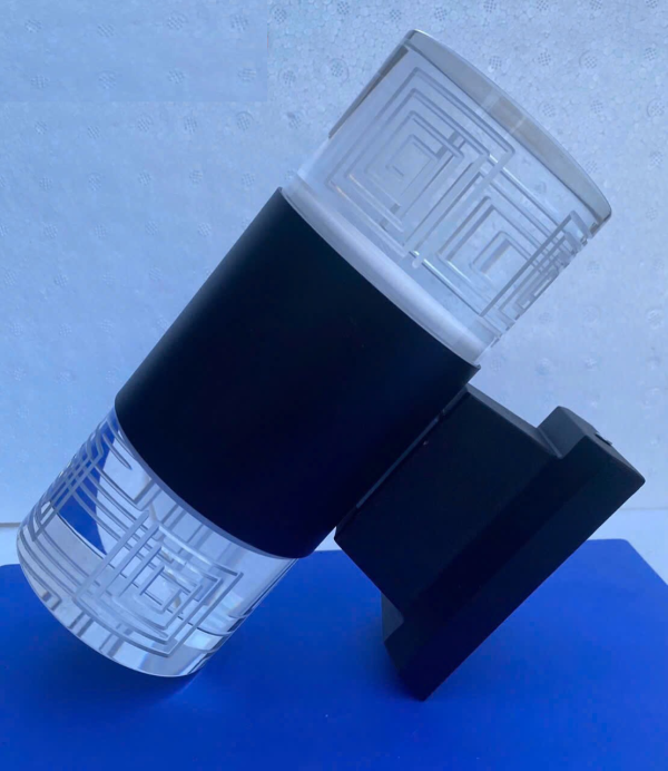 Đèn Vách Pha Lê Led 3 màu - Thổ Cẩm (Thân đen)