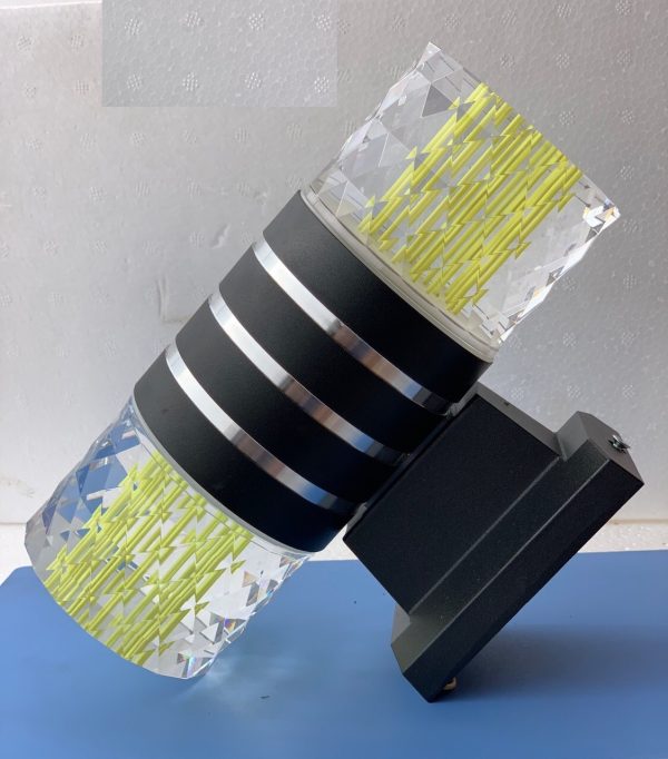 Đèn vách pha lê 2 đầu LED 3 màu - 3E12